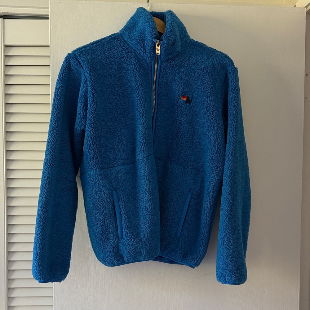Bright blue Aviator nation zip up size XS